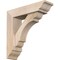 Ekena Millwork Olympic Traditional Smooth Bracket w/ Offset Brace, Douglas Fir, 5 1/2"W x 20"D x 20"H BKT0604X20X20OLY01SDF - alternate 1